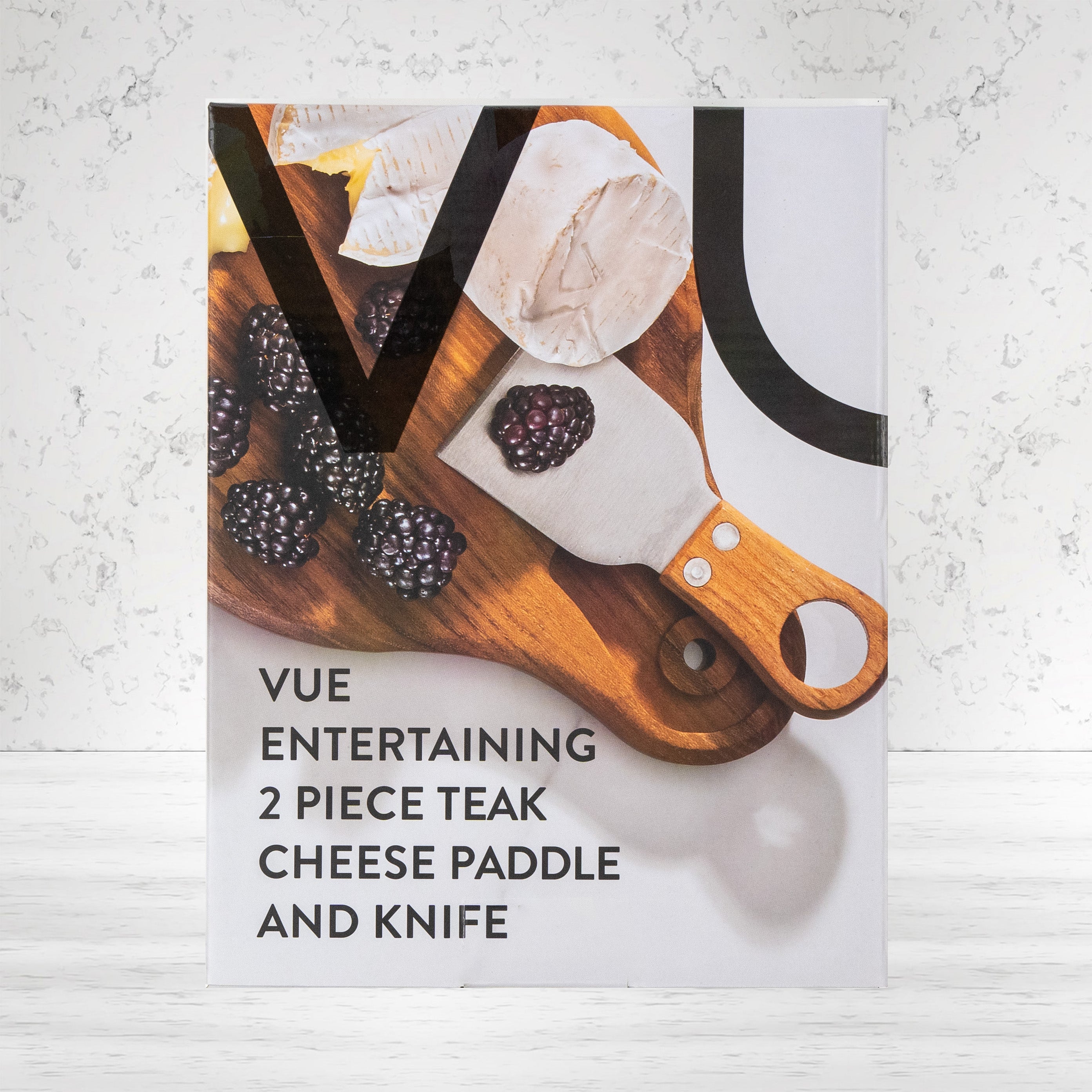 Vue Entertaining Cheese Paddle and Knife