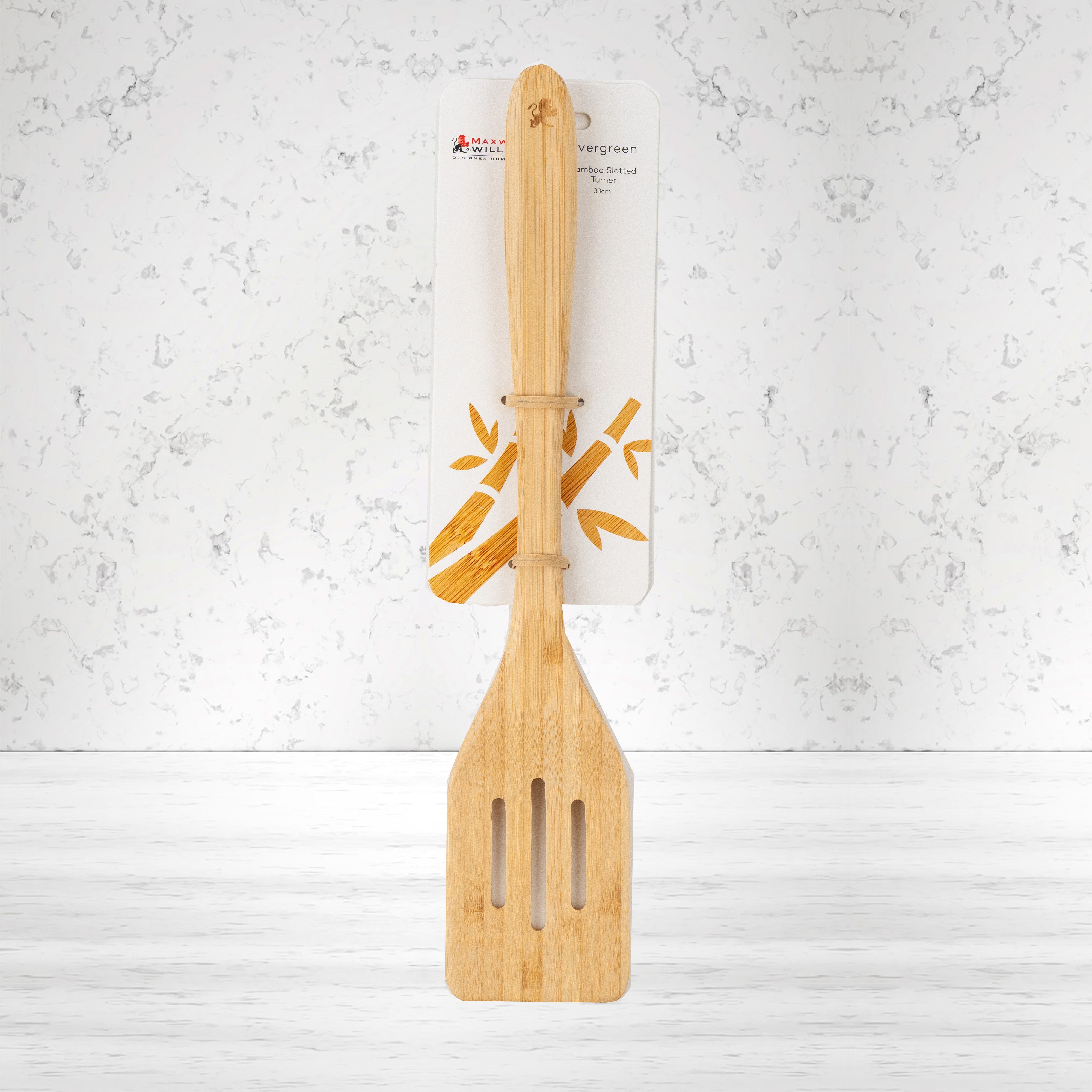 Maxwell and Williams Evergreen Bamboo Slotted Turner 33 cm