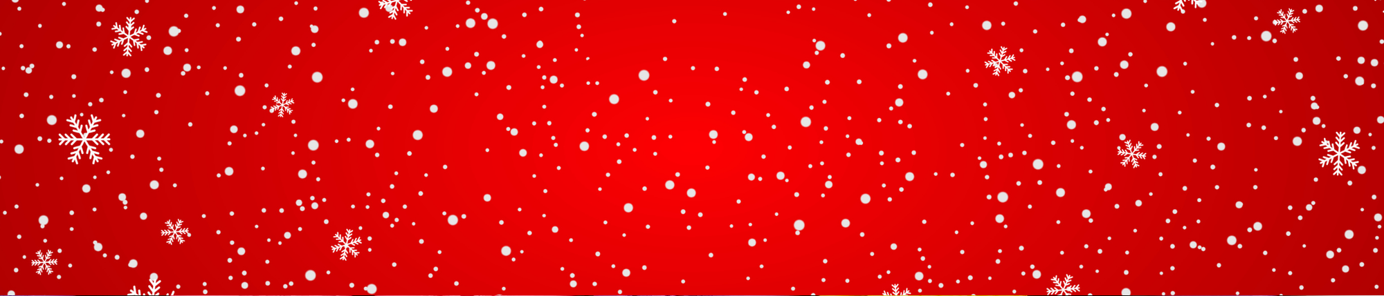 Red background with white snowflakes and small dots scattered throughout, creating a festive, wintery and holiday-themed pattern.
