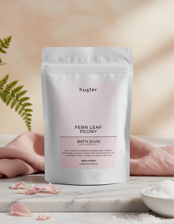 Bath Soak Fern Leaf Peony Pastel Pink