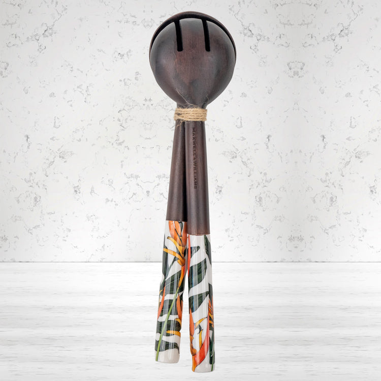 Maxwell and Williams Native Blooms Salad Servers: Elegant, floral design perfect for serving salads at any dining occasion.