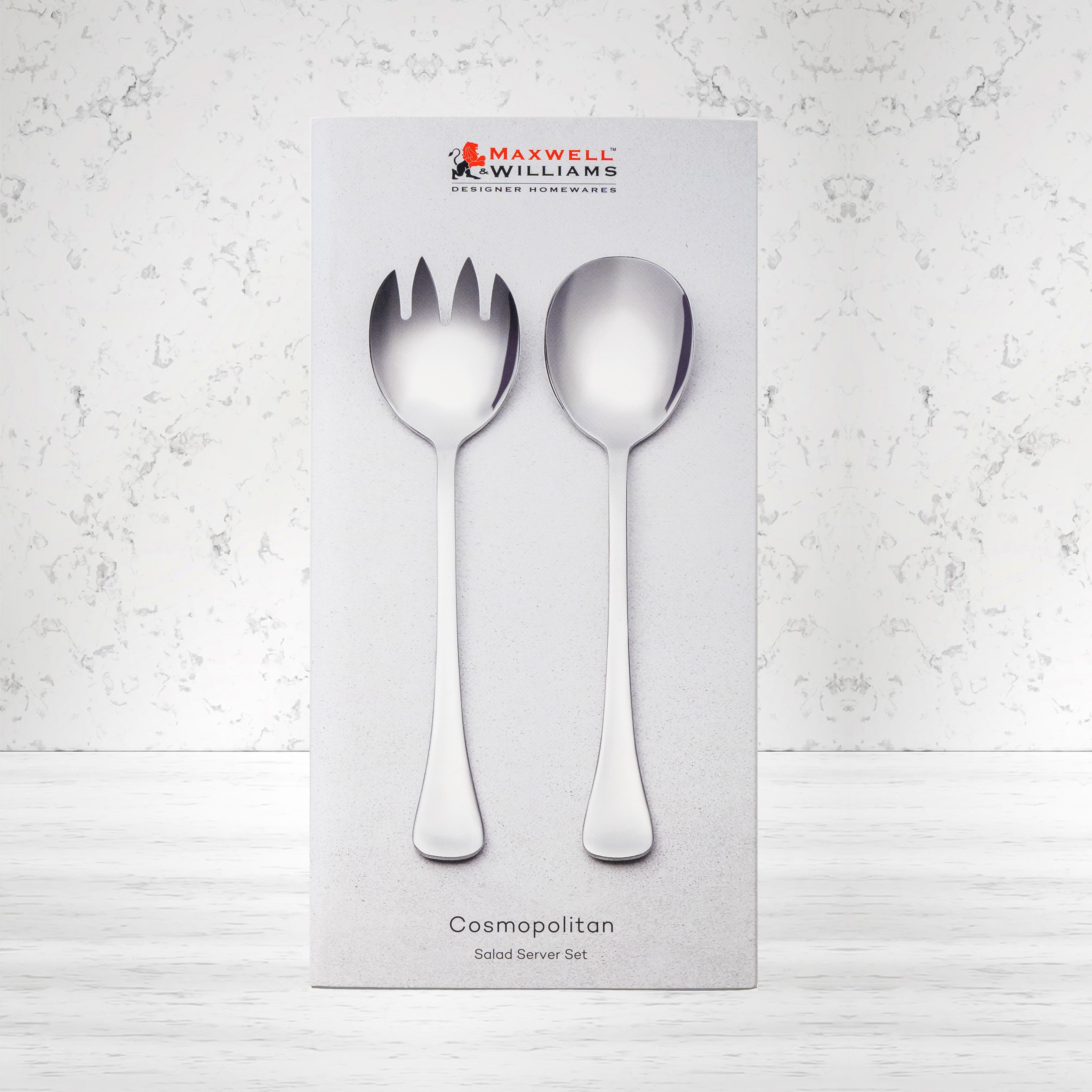Maxwell and Williams Cosmopolitan Set: Elegant, durable salad servers. Perfect for stylish dinner parties and daily use.