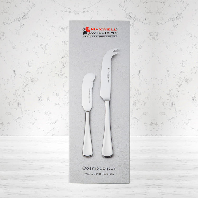 Maxwell and Williams Cosmopolitan cheese and pate knife: Perfect for slicing and serving your favourite cheeses and spreads.