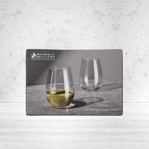 Enjoy your favourite drinks in style! Maxwell and Williams Calia Stemless Glasses - perfect for any occasion. Comfort meets class!