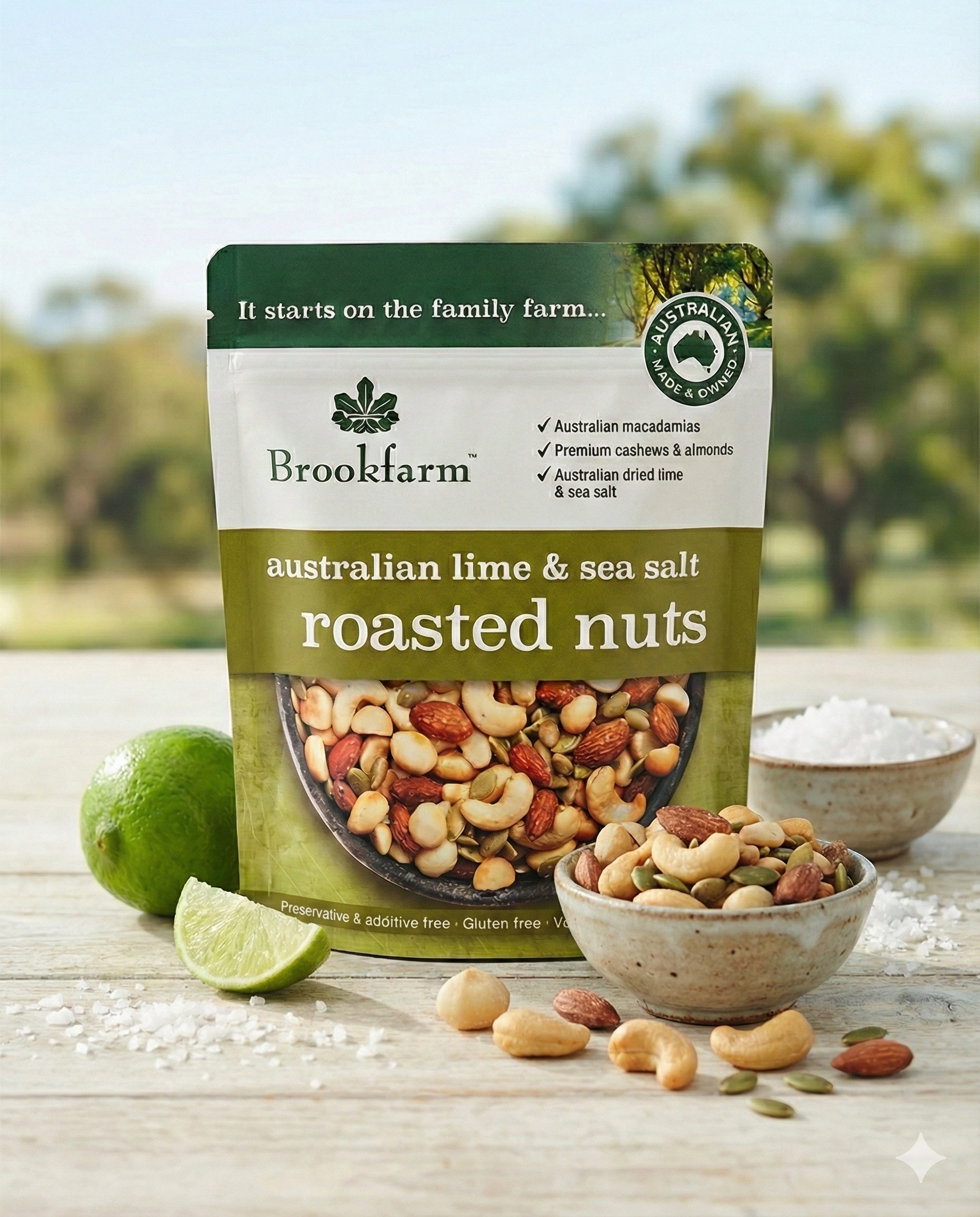 Australian Lime and Sea Salt Roasted Nuts
