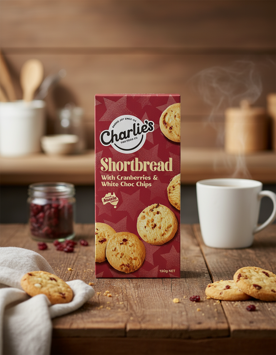 Shortbread Cranberry and White Chocolate