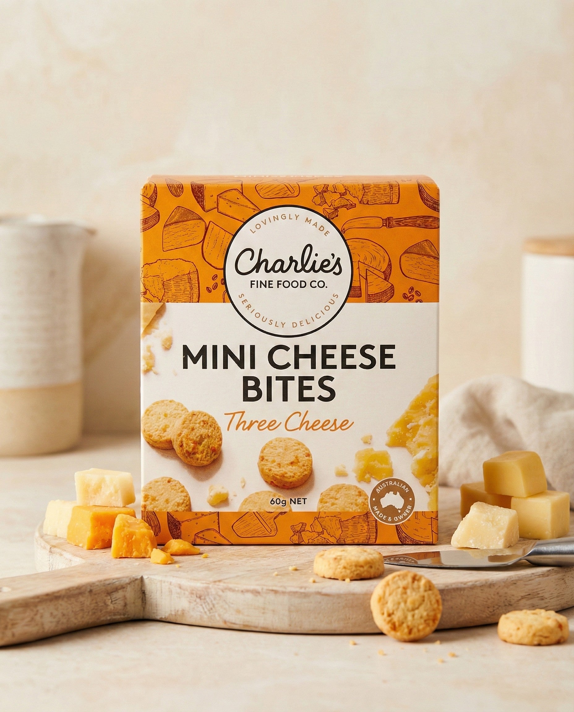 Three Cheese Mini Cheese Bites