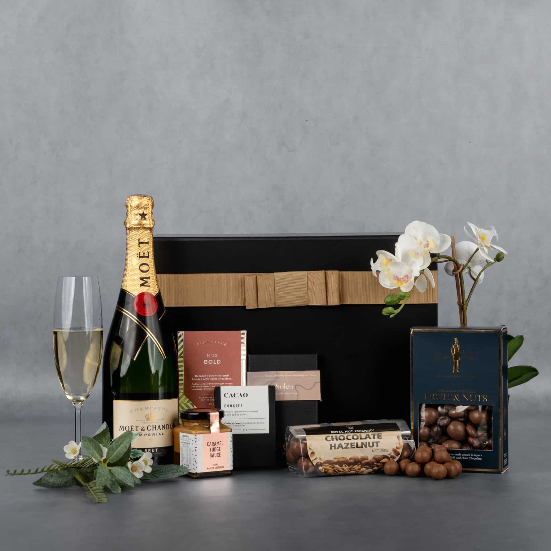Moet and Chocolate Gift Box - The Hamper Boutique Co