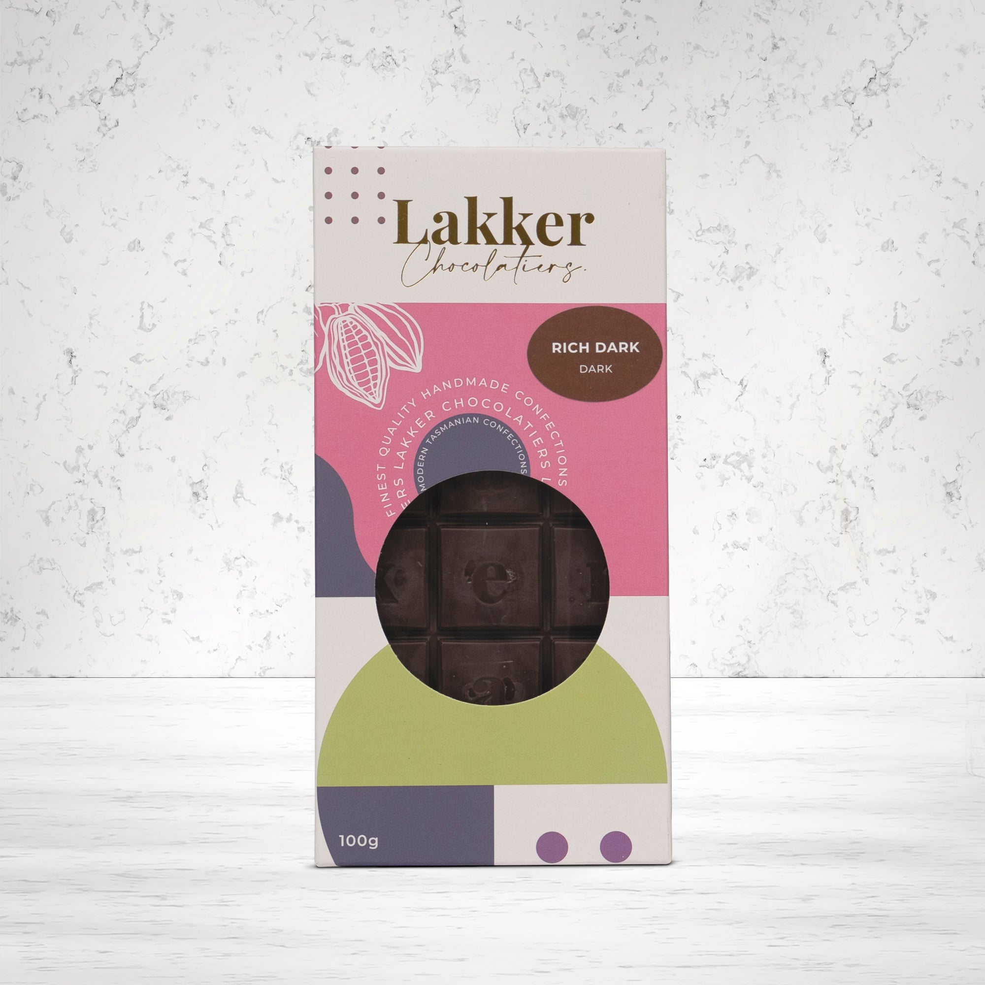 Lakker Chocolatiers Rich Dark Chocolate 100 grams