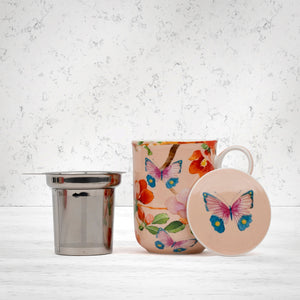 Maxwell and Williams Gabby Malpas Posey Japanica Joy Mug with Infuser - The Hamper Boutique Co