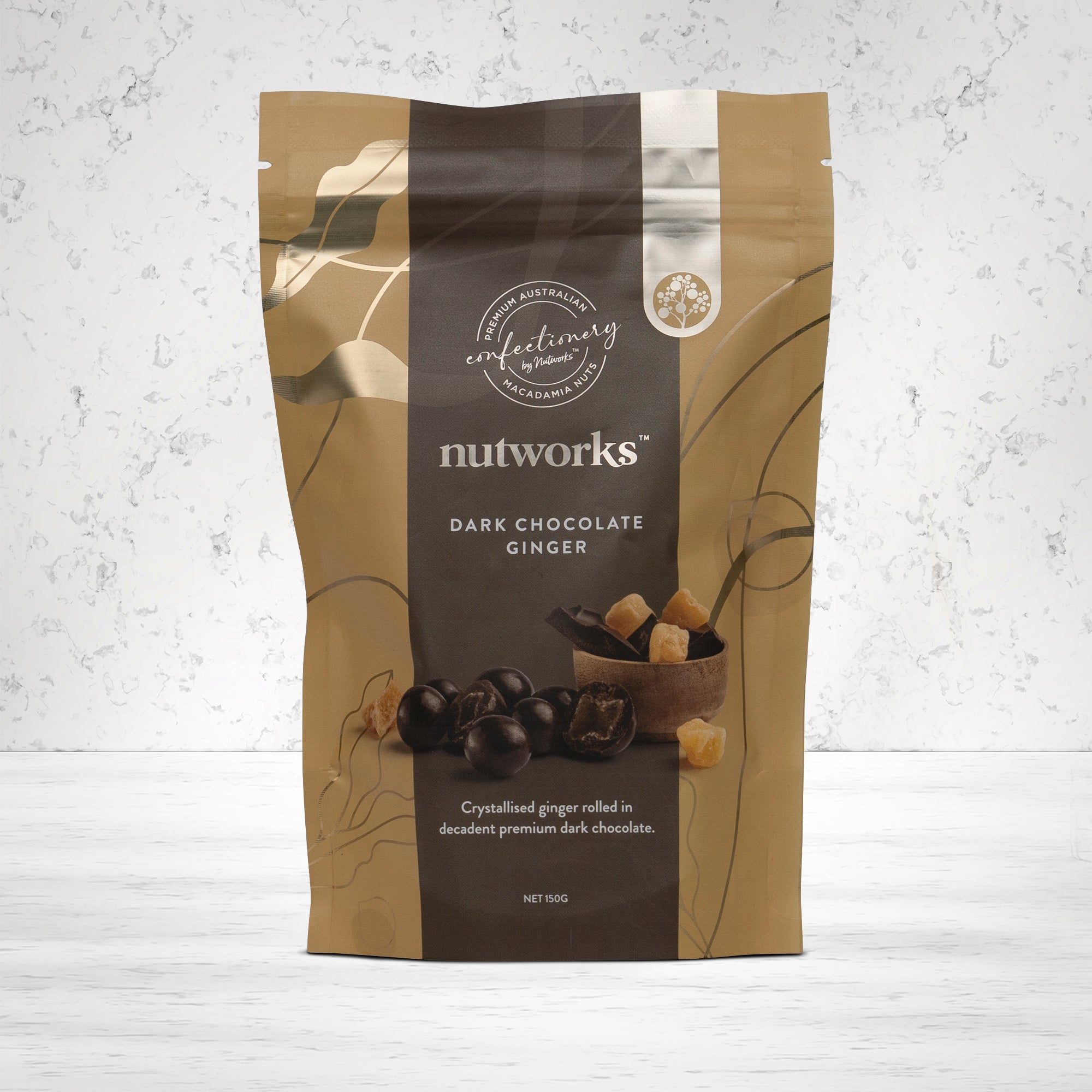 Nutworks Dark Chocolate Ginger 150 grams