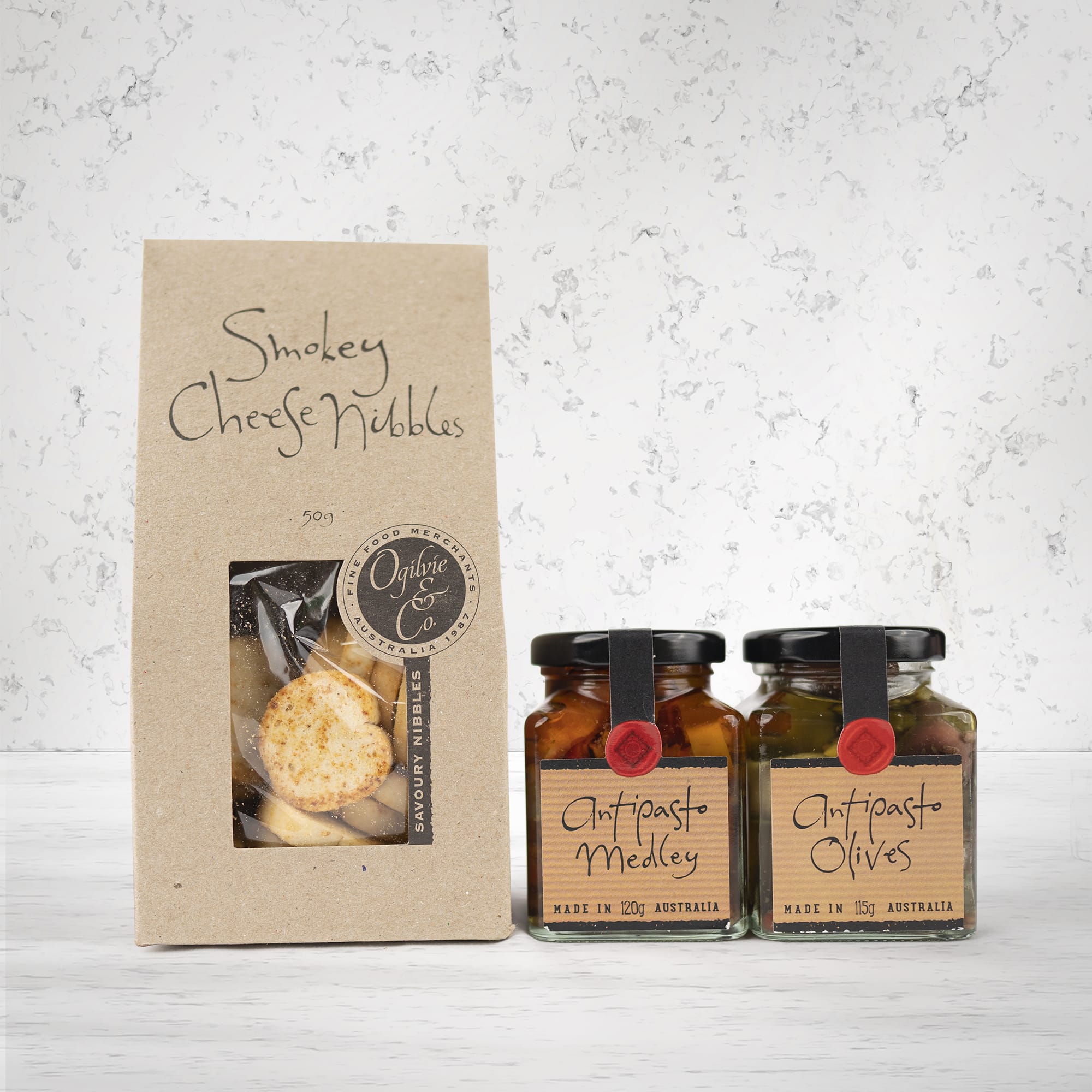 Ogilvie and Co Antipasto Snack Pack - The Hamper Boutique Co