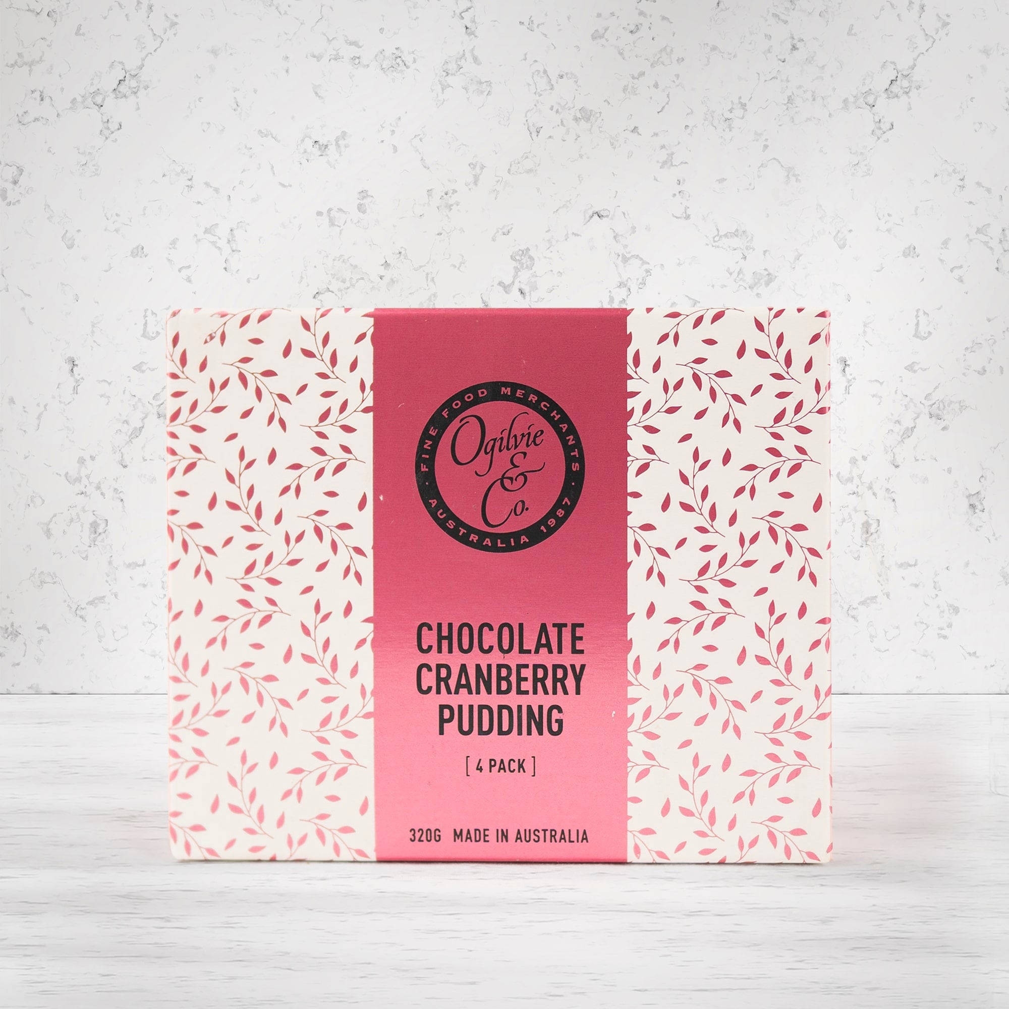 Ogilvie and Co Chocolate Cranberry Pudding Pack - The Hamper Boutique Co