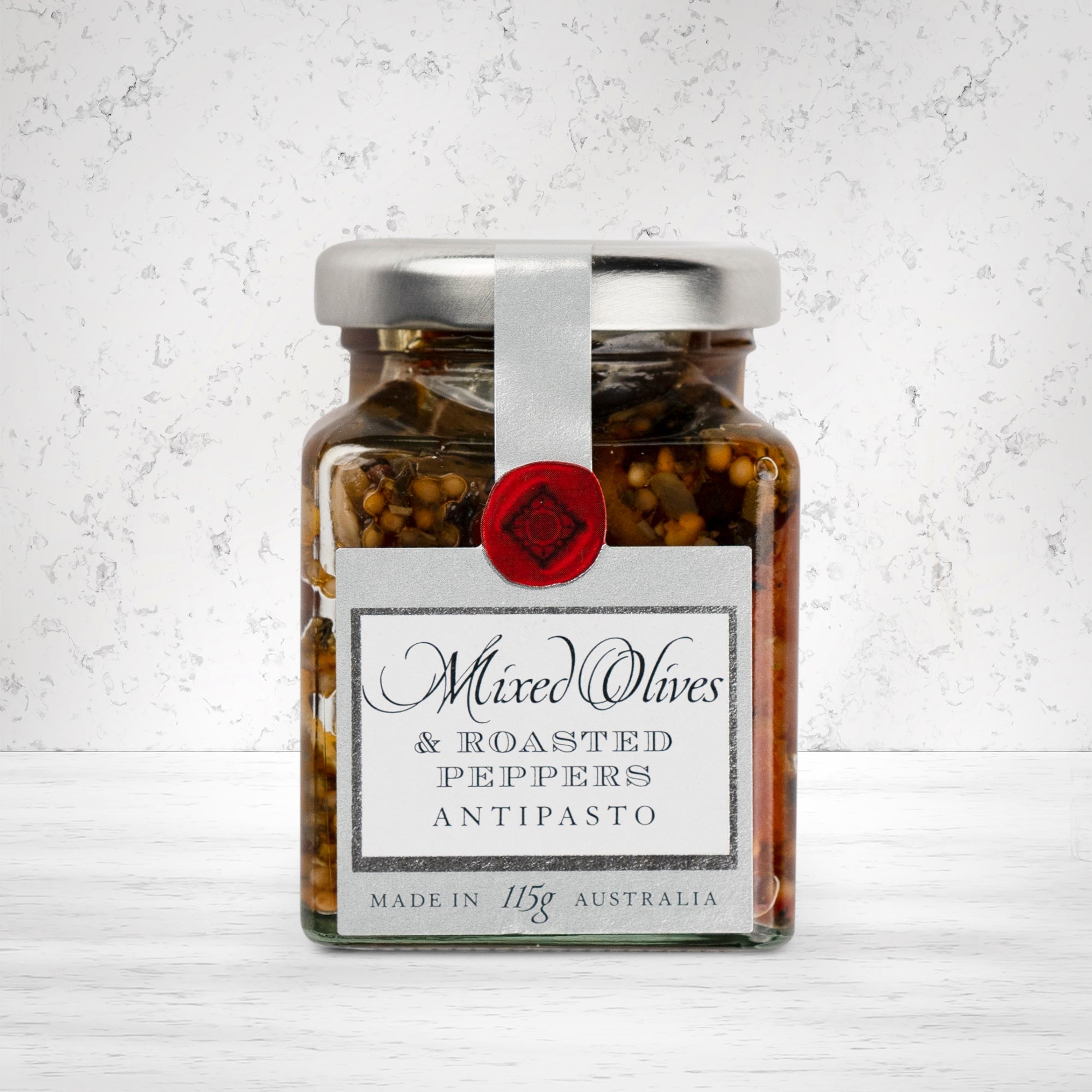 Ogilvie and Co Mixed Olives and Roasted Peppers 115 grams - The Hamper Boutique Co