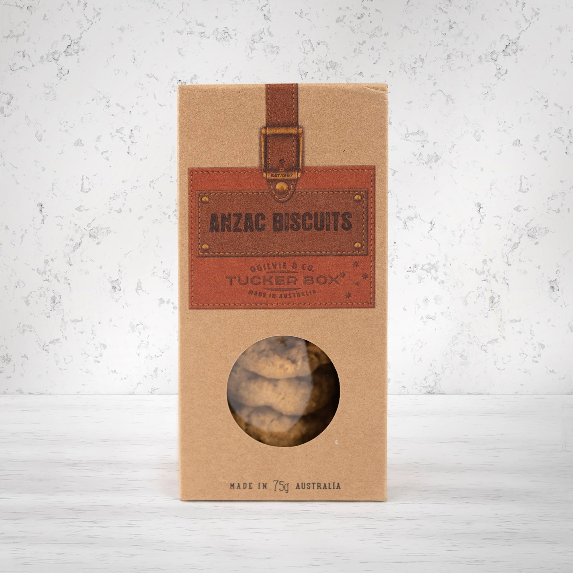 Ogilvie and Co Tucker Box Anzac Biscuits 75 grams - The Hamper Boutique Co