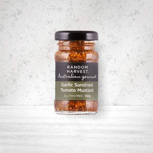 Random Harvest Garlic Sundried Tomato Mustard Mini 60 grams - The Hamper Boutique Co