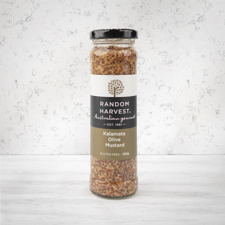 Random Harvest Kalamata Olive Mustard 150 grams - The Hamper Boutique Co