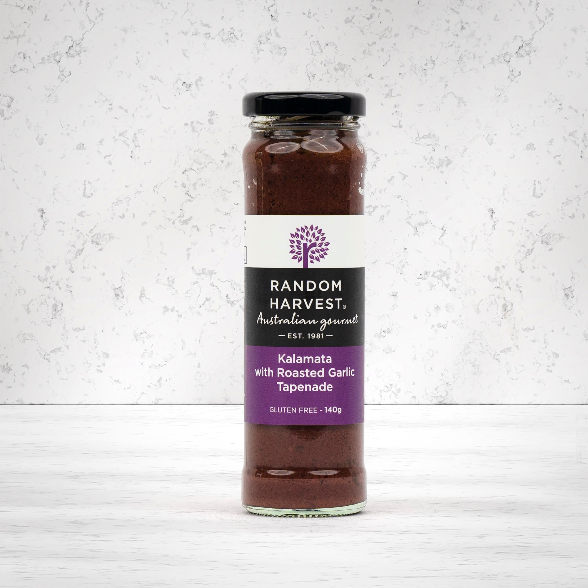 Random Harvest Kalamata With Roasted Garlic Tapenade 140 grams - The Hamper Boutique Co