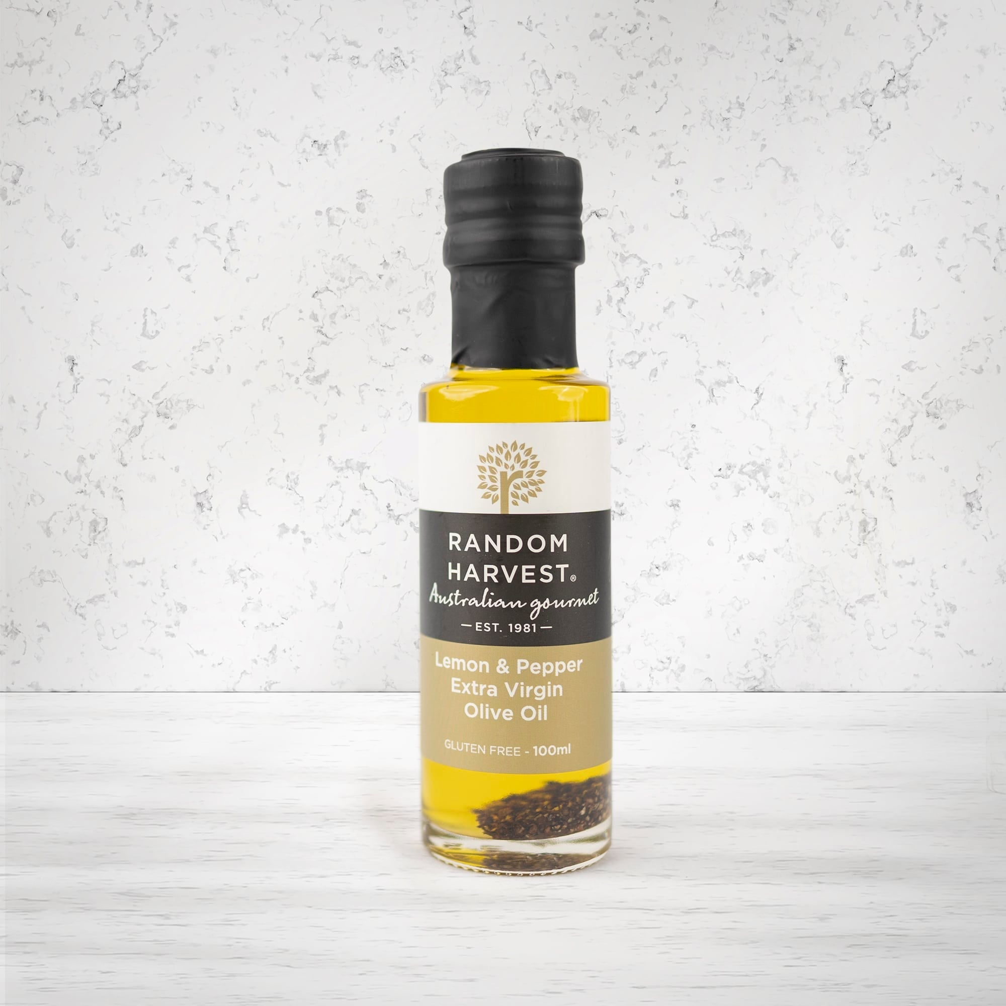Random Harvest Lemon and Pepper Extra Virgin Olive Oil 100 ml - The Hamper Boutique Co