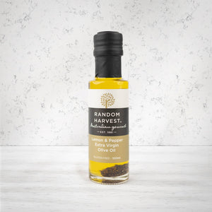 Random Harvest Lemon and Pepper Extra Virgin Olive Oil 100 ml - The Hamper Boutique Co