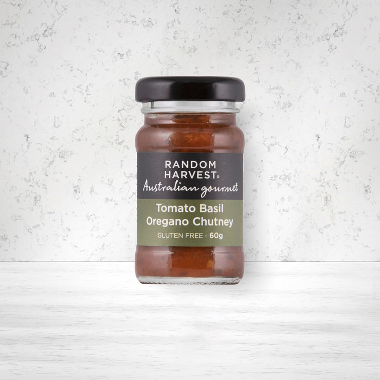 Random Harvest Tomato Basil Oregano Chutney Mini 60 grams - The Hamper Boutique Co