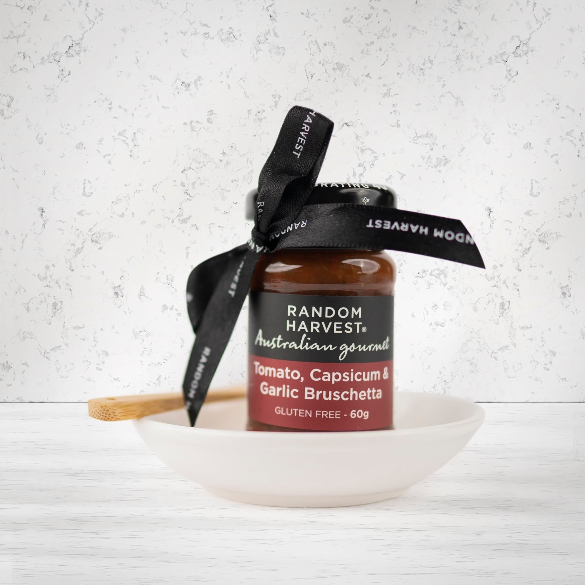 Random Harvest Tomato Capsicum and Garlic Bruschetta Mini Dish - The Hamper Boutique Co