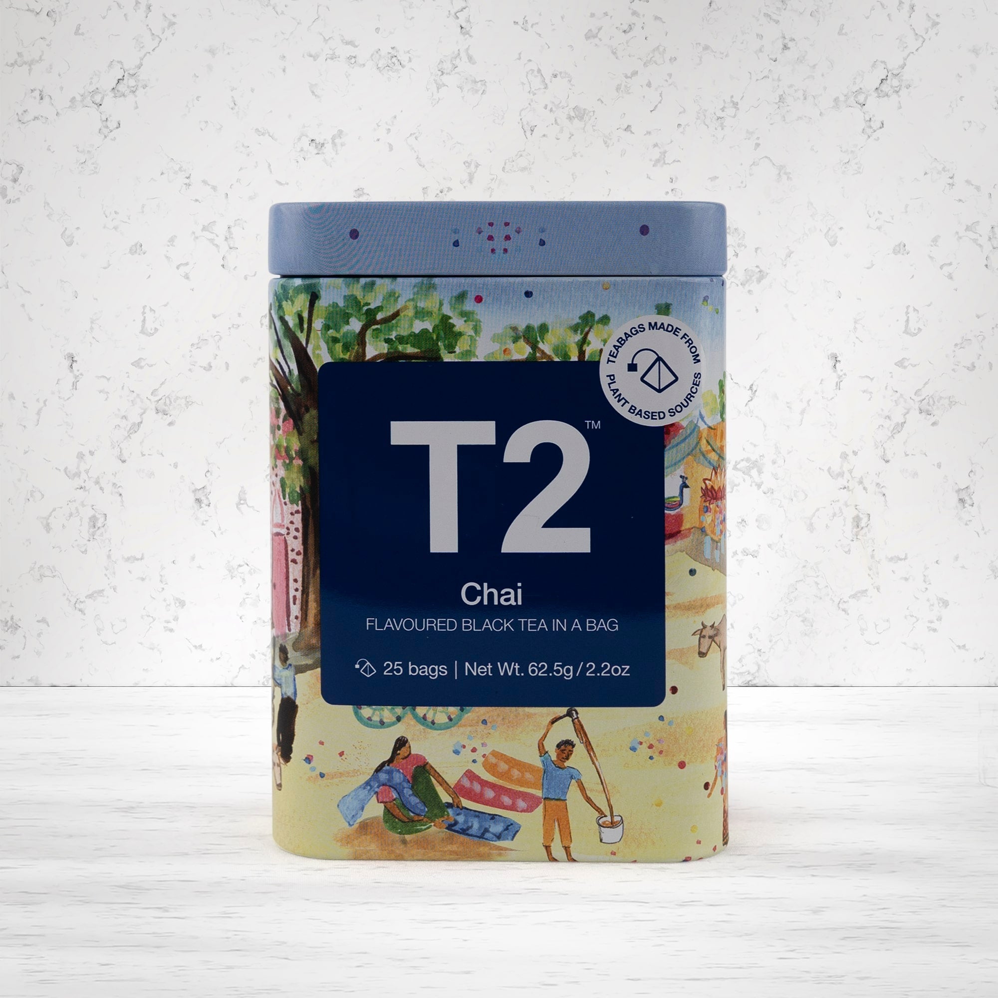 T2 Tea Chai Teabag Icon Tin 25 Bags - The Hamper Boutique Co