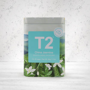 T2 Tea China Jasmine Teabag Icon Tin 25 Bags - The Hamper Boutique Co