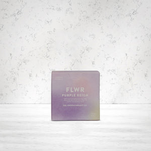 The Aromatherapy Company Flwr Purple Reign Candle 100 grams - The Hamper Boutique Co