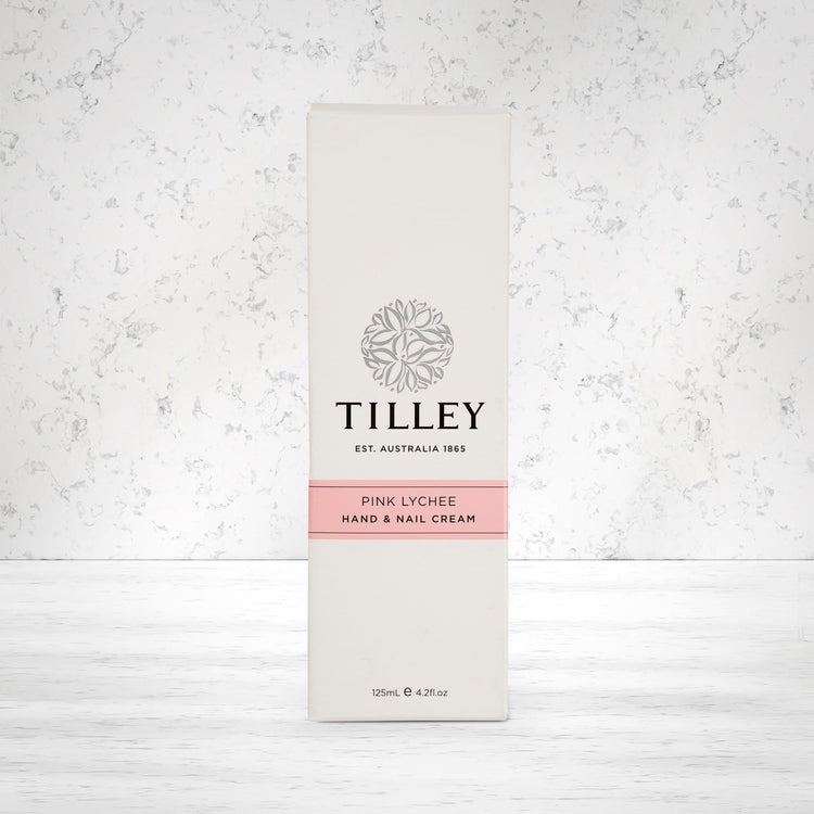 Tilley Pink Lychee Hand and Nail Cream 125 ml - The Hamper Boutique Co