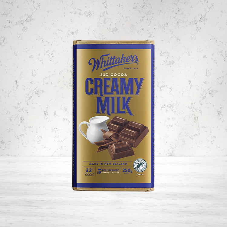 Whittaker Creamy Milk 33% 250 grams - The Hamper Boutique Co