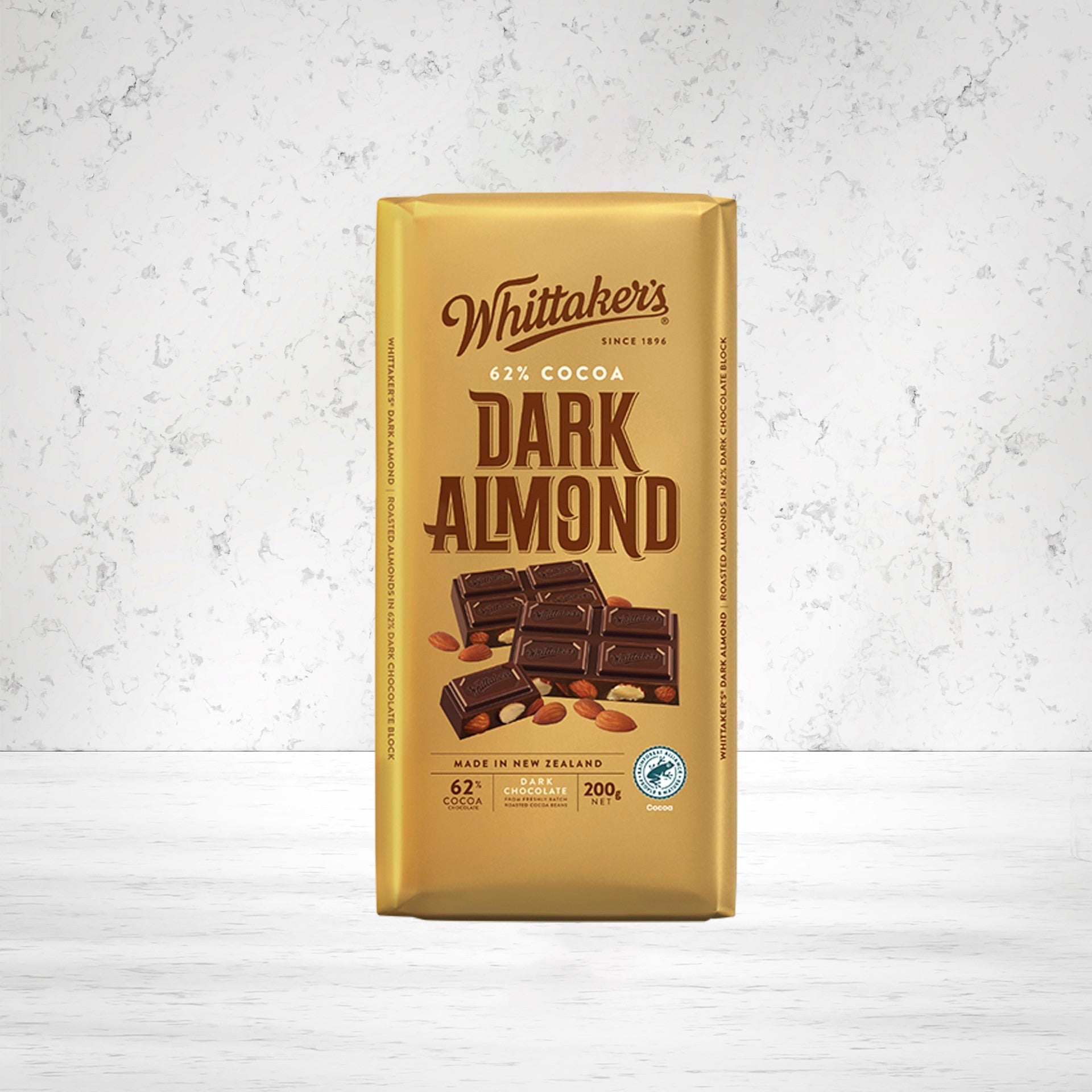 Whittaker Dark Almond 62% 200 grams - The Hamper Boutique Co