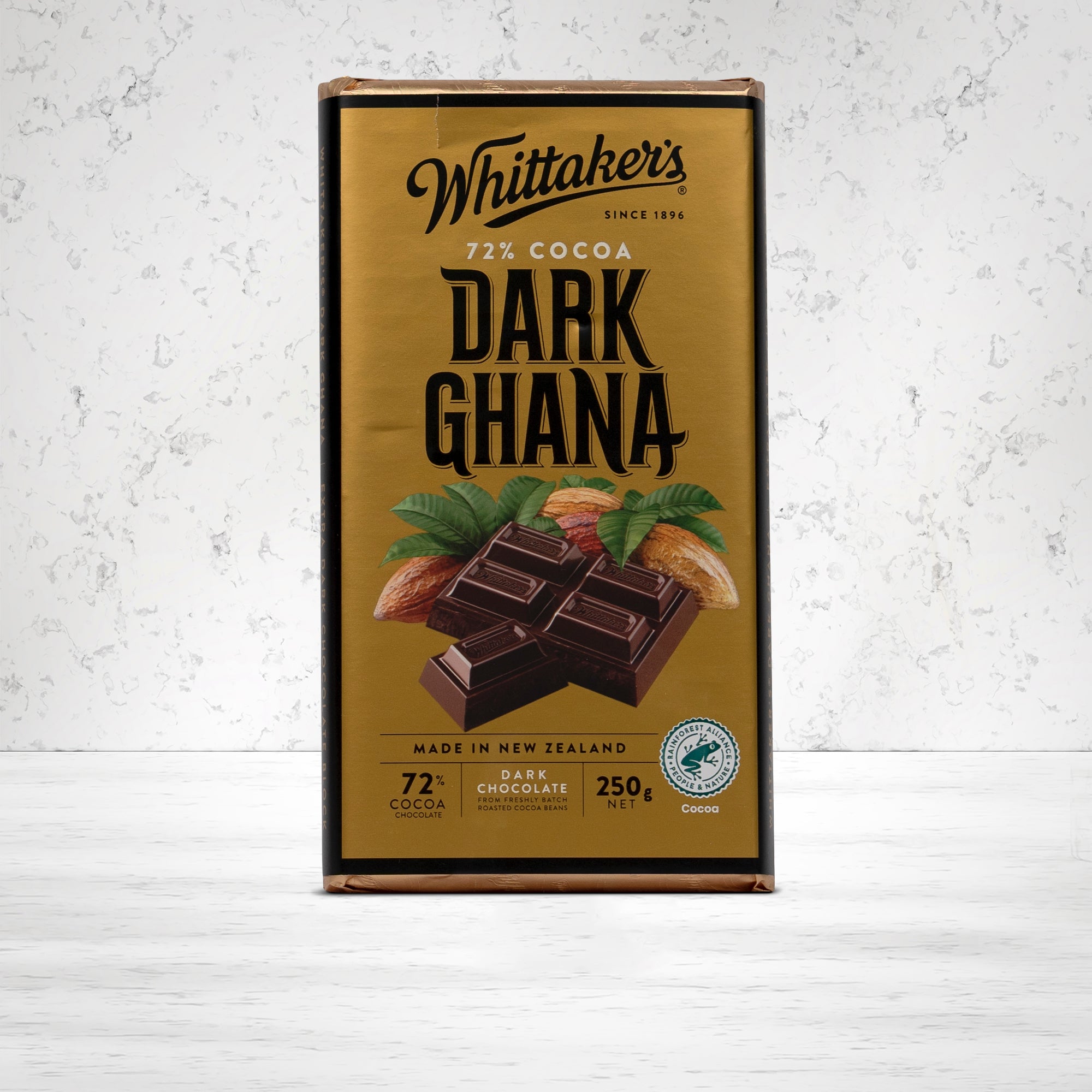 Whittaker Dark Ghana 72% Cocoa 250 grams - The Hamper Boutique Co